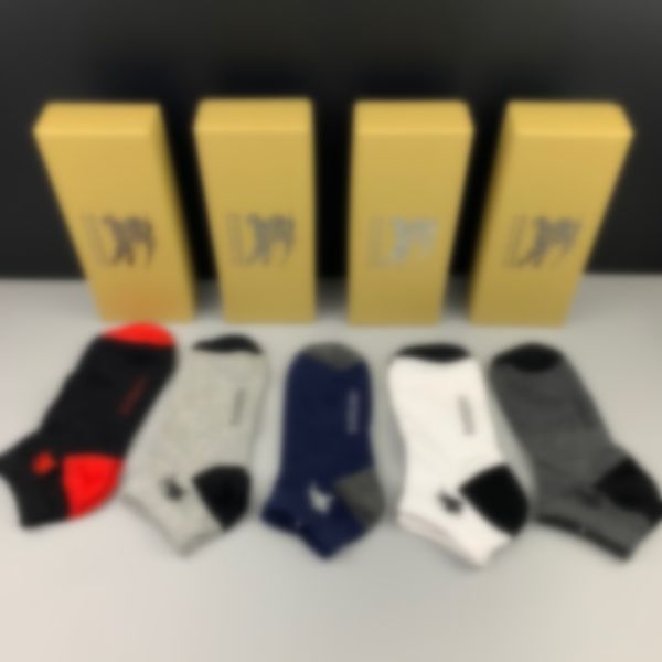 

designer socks sport socks men and women cotton sports socks Wholesale price hot style Mens Solid Sports Athletic Work Plain Crew Socks 5 pieces/boxr, Green