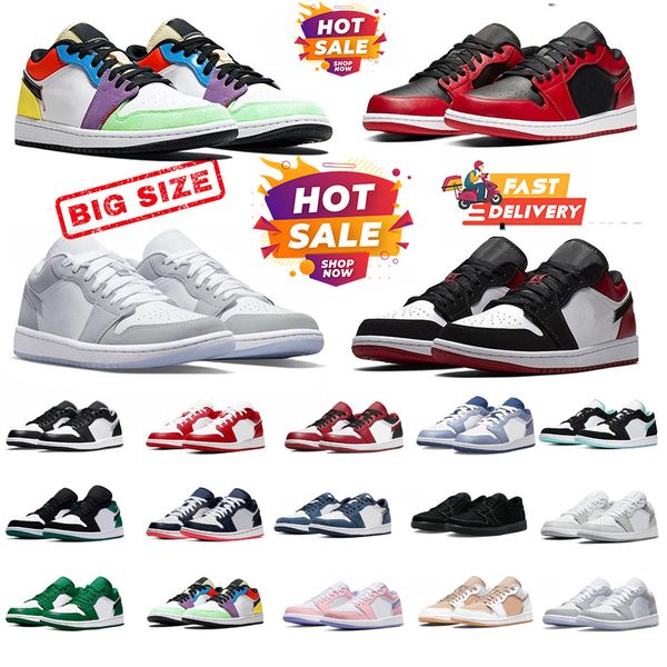 

Men Women 1 Basketball Shoes 1s Sneakers Black White Phantom Reverse Satin Patent Mens Trainer Canary, Light grey