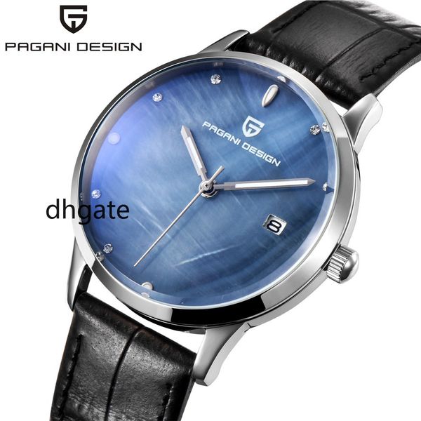 

PAGANI DESIGN Brand Lady Fashion Quartz Watch Women Waterproof 30M shell dial Dress Watches Relogio, Khaki