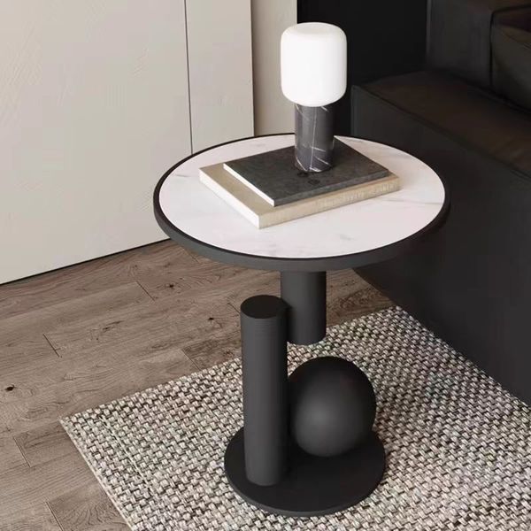 

Creative 1PCS Home Living Room Coffee Table Simple Standing Nordic Small Unique Aesthetic Round Minimalist Neuble Furniture For Indoor Decor