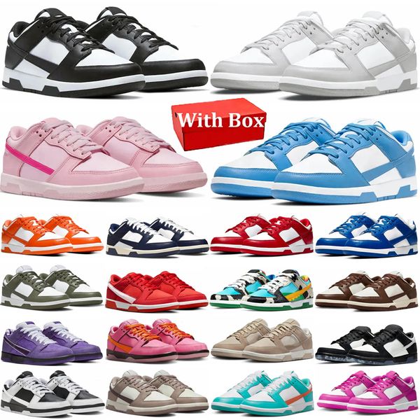 

with box Panda low designer running Shoes men women University Red Sanddrift triple pink Grey Fog Olive Sandrift UNC Syracuse Valentines Day sport sneakers 36-47, Vintage navy