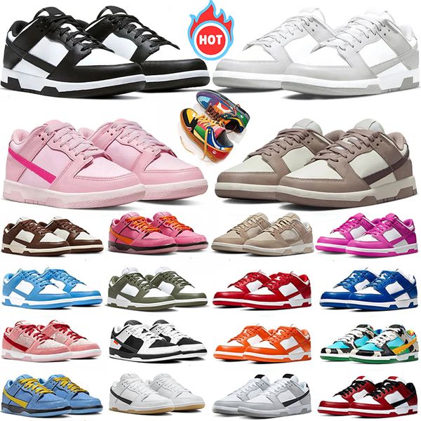 

Panda low designer running Shoes men women triple pink University Red Sanddrift Grey Fog Olive Lobster Puurple UNC Syracuse Valentines Day sport sneakers 36-47