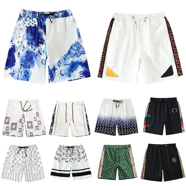 

Designer Mens Shorts Beach Pants European and American Brand Trend Classic Simple Checkered Loose Large Womens Same Style, Lightgrey