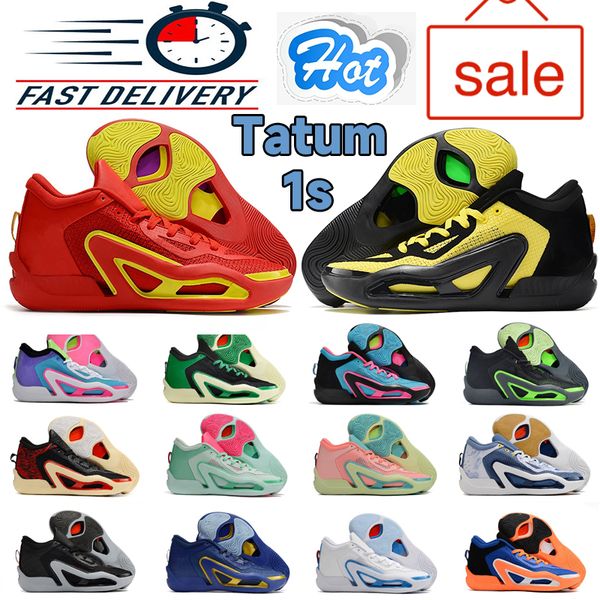 

Jumpmans Tatum 1 Men Basketball Shoes 1s Designer shoes The Blueprint Archer Ave Zoo Black Metallic Gold Barbershop Outdoor Mens Sneakers, #6