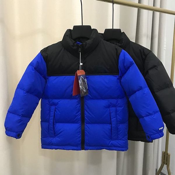 

2024 Kids children Down Coat NF designer warm down Parkas Jacket Windbreaker Street Men Warm Jackets Outerwear Thickness Winter couple Coats, Orange