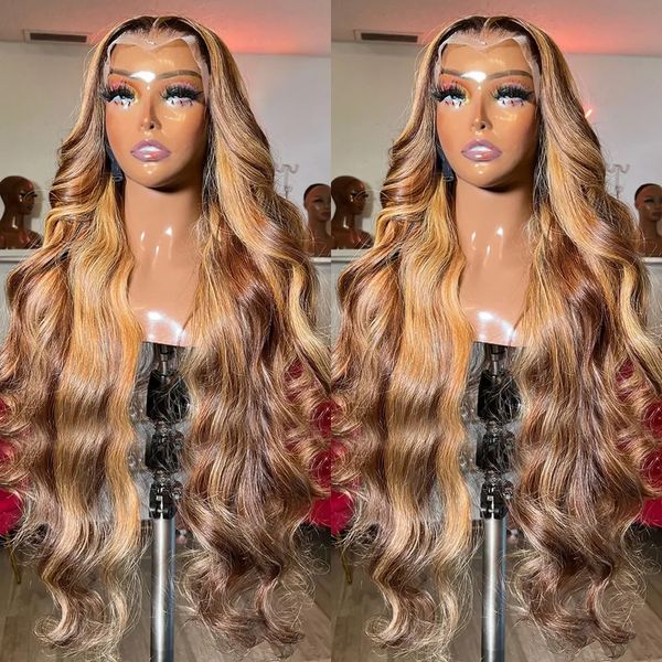 

Body Wave Highlight Wig Human Hair 13x4 Hd Lace Frontal Wig Cheap Brazilian Color Glueless Wig Loose Deep Wave Synthetic Wig, Customize wig