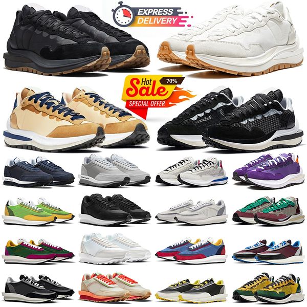 

sacais vaporwaffle men women running shoes pegasus mens outdoor sneakers Black White Gum Pine Green Light Smoke Grey Ldwaffle ldv waffle womens sports trainers, #10