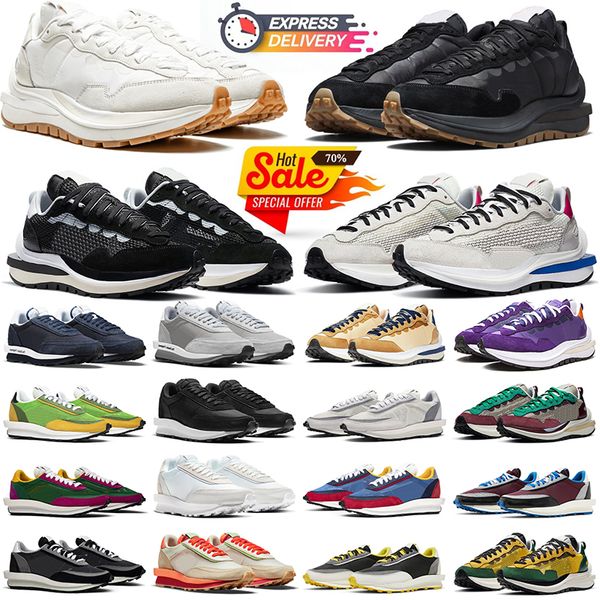 

sacais vaporwaffle men women running shoes pegasus mens outdoor sneakers Black White Gum Pine Green Dark Green Ldwaffle ldv waffle womens sports trainers, #8