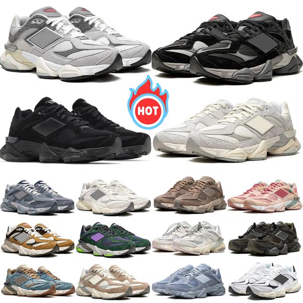 

New 9060 Designer Casual Shoes Running Shoes Sea Sallt Quartz Grey Triple Black Mushroom Cookie Pink Moon Daze Sneakers mens Shoes sport 36-45, Red