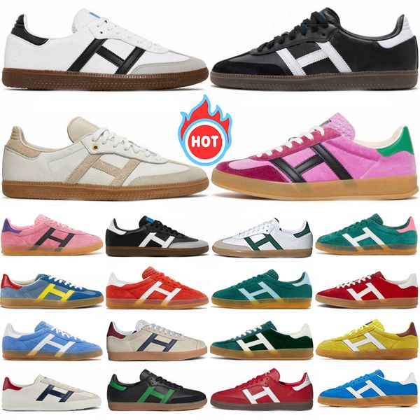 

designers shoes for men women og shoe Vegan Black White Gum spezial sneakers black white bright blue clear pink dark green mens trainer, Color 24