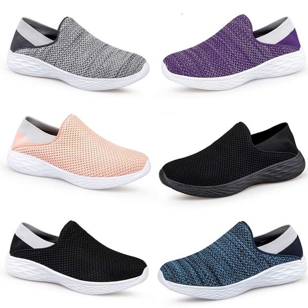 

New Spring Summer Men Women Flying Weaving Shoes Walking Shoes Lightweight Flat Bottom GAI Casual Shoes Comfortable Lazy Shoes 35-47 35, Green