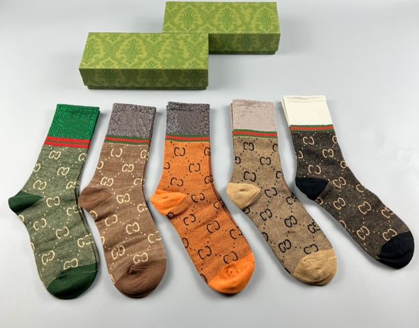 

Mens Womens Socks Embroidery Casual Cotton Sports Basketball Cotton Mens and Women's Fashion Socks with box, A2