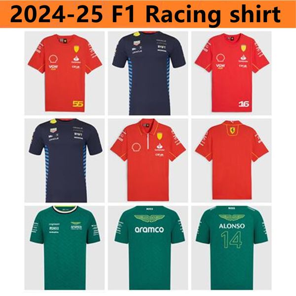 

Men's Racing Wear Aston Martin T-shirt 2024 2025 Official Mens Fernando Alonso Racing Suit F1 Shirt MOTO Motorcyc Tees, Bule