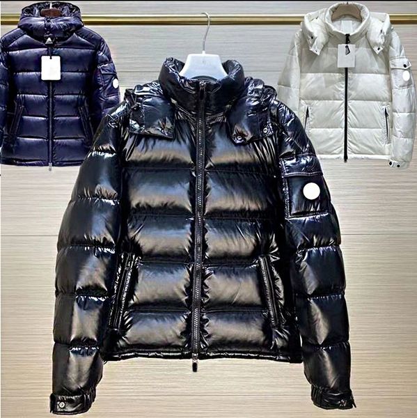 

Designer Parkas Mens Down Jacket Puffer Jackets Hooded Coats Winter Casual Woman Zippers Coat Style Man Outerwear S-5XL, Silver