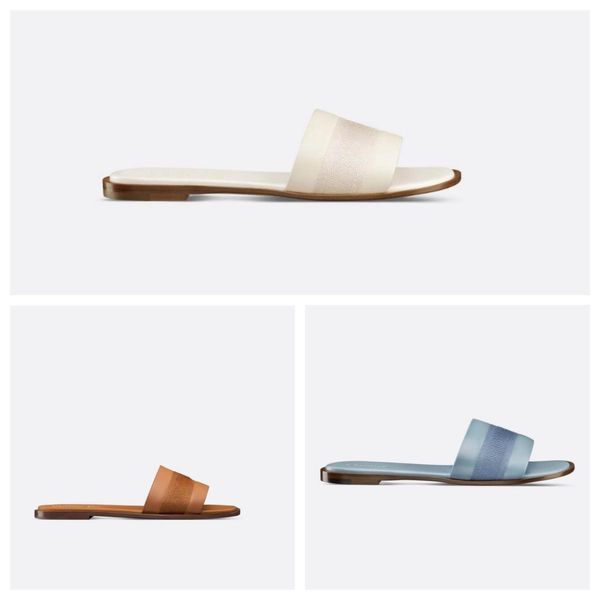 

2024 Spring/Summer New Sandals. Designer slippers are worth owning. Cowhide material+embroidery technology, sizes 35-43, with box, 22#