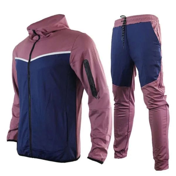 

Tracksuit Tech Set Designer Track Suit Europe American Basketball Football Rugby Two-piece with Womens Long Sleeve Hoodie Jacket Trousers Spring Autumn 5a2w3, Purple