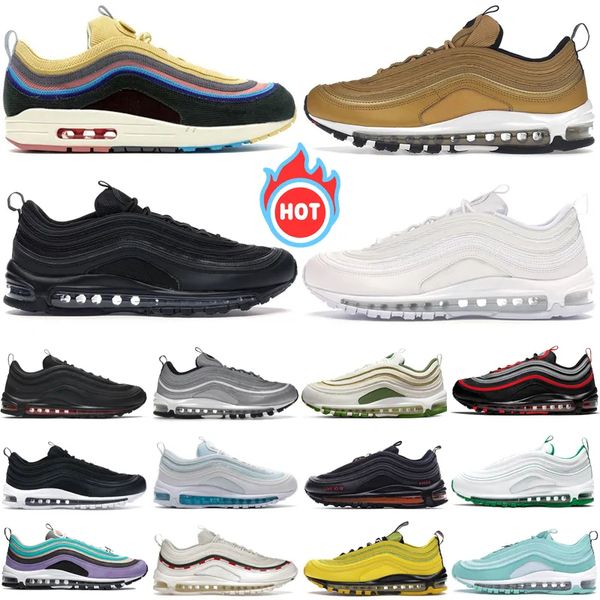 

Running Shoes Men Women Triple Black White Sliver Gold Bullet Black Red Sean Bred Pine Green womans Mens Trainers Sports Sneakers, Color 1