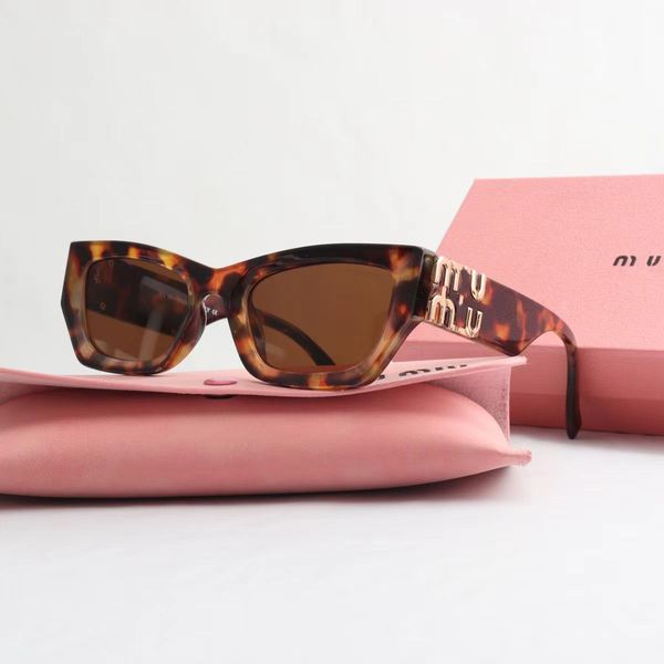 

designer sunglasses miuity miu sunglasses personality Mirror leg metal large letter design multicolor Brand miui glasses factory outlet Promotional special