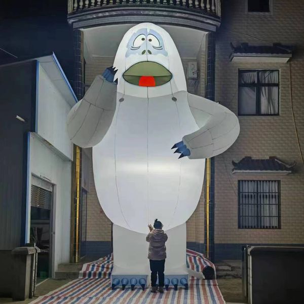 wholesale Christmas Decoration Lighted Bumble The Abominable Inflatable Snowman Monster Giant Snow For outdoor events