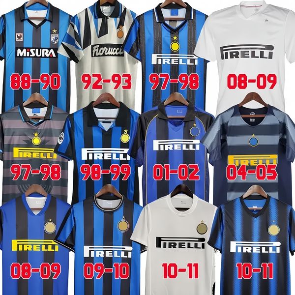 

2009 Retro Milan Soccer jersey finals MILITO SNEIJDER ZANETTI Eto'o Football 97 98 99 95 96 03 Djorkaeff Baggio ADRIANO 10 11 07 08 BATISTUTA Zamorano RONALDO InTErS men, 2010 home final+patch