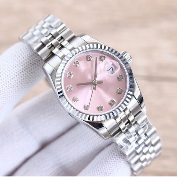 

Designer Women's Watch Fully Automatic Mechanical Watch 31mm 28mm Stainless Steel Strap Diamond Watch Waterproof Design Montre de Luxe Watch Gift, Black