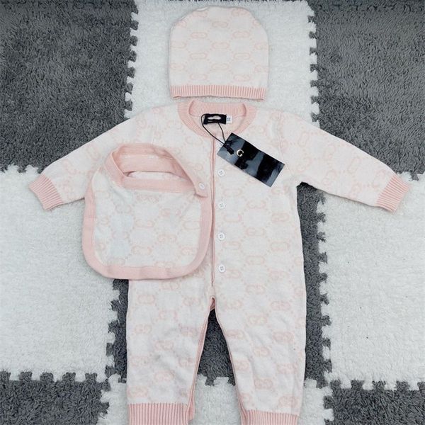 

Designer Baby One-piece Cotton Print Long-sleeved Hip Hop Three-piece Birth Full Moon Suit Crawling Suit Size 59cm-80cm K1, Gray