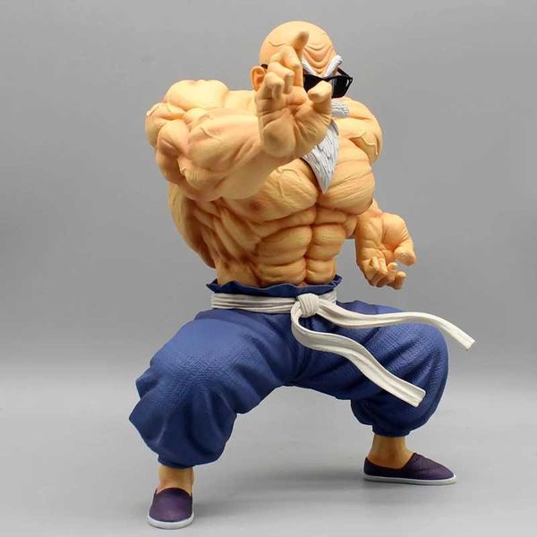 Action Toy Figures 24cm Anime Z Master Roshi Strength Muscle Kame Sennin PVC Toys for Children Collectible Model