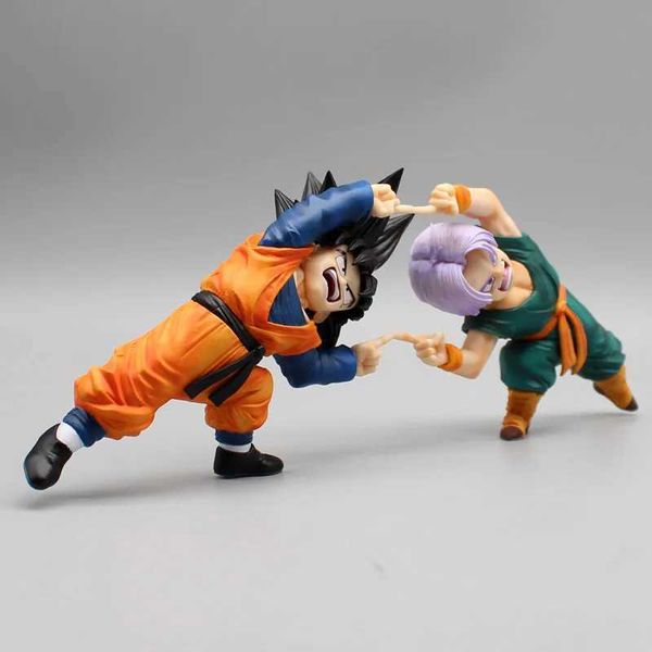

Toy 10cm Z Goten Trun Combined Body Anime Action Figures PVC Collection Model Toys for Children Birthday Gifts, Light yellow