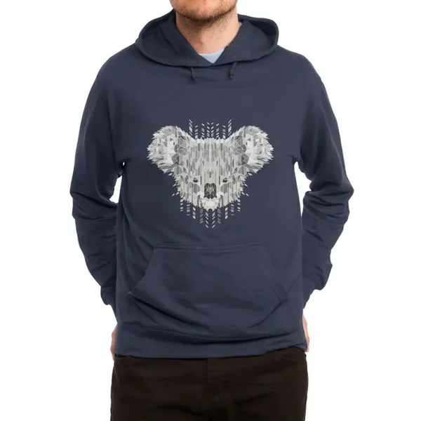 

Mens Hoodies Hooded Sweatshirt Printed Long Sleeve Sweater Casual Wear Sportswear Warm Hoodie, Navy blue