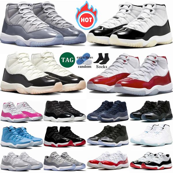 

With box 11 Cherry Basketball Shoes Men Women 11s DMP Neapolitan Cement Grey Gratitude Cap and Gown 25th Anniversary Bred Mens Trainers Sport Sneakers, Color 30