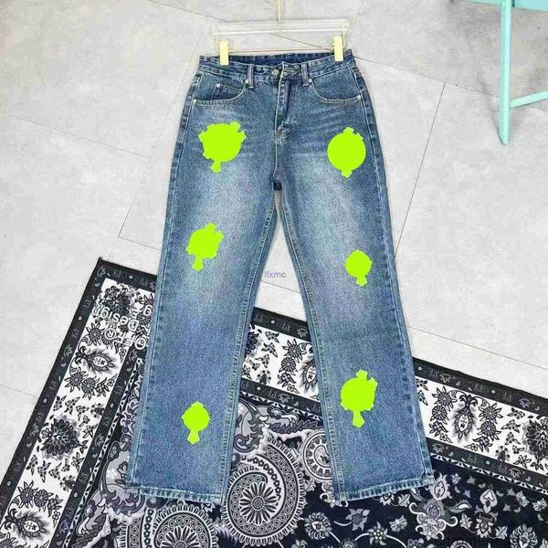 

Mens Jeans 2023 Mens Designer Make Old Washed Ch Straight Trousers Letter Prints for Women Men Casual Long Style 80dt clothing, Red