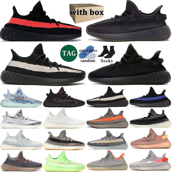 

With box Designer Shoes Sneakers Running Shoes Black Bred White red Sand Taupe glow Mens Womens Sneakers Shoes 36-47, Color 1