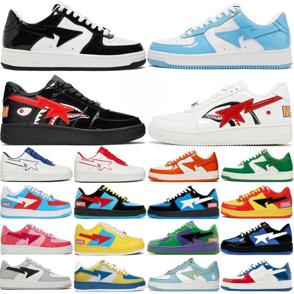 

Designer Casual shoes men women low Platform Black Camo Blue Grey pink Beige Patent Leather Camouflage Skateboarding jogging Sports Trainers Sneakers 36-45, Color 2