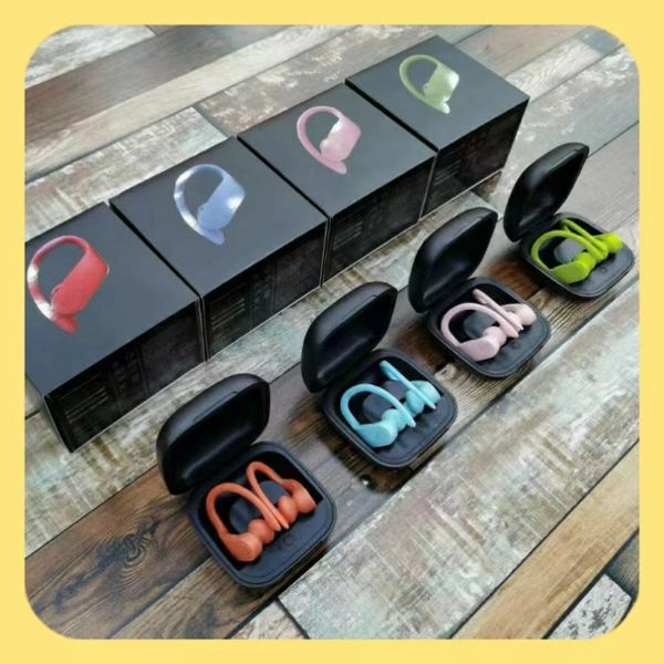 

B Bluetooth Headsets Wireless headsets Sports ear hanging hi-fi earbuds with charger case ideal for outdoor travel, White