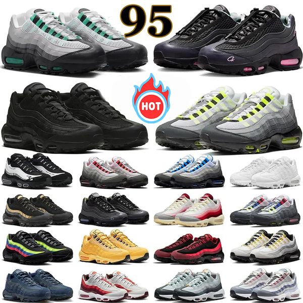 

Free shipping Neon max 95 95s running shoes for men women designer sneakers Hyper Turquoise triple black white Solar Red Gutta Green mens outdoor sports trainers, Purple