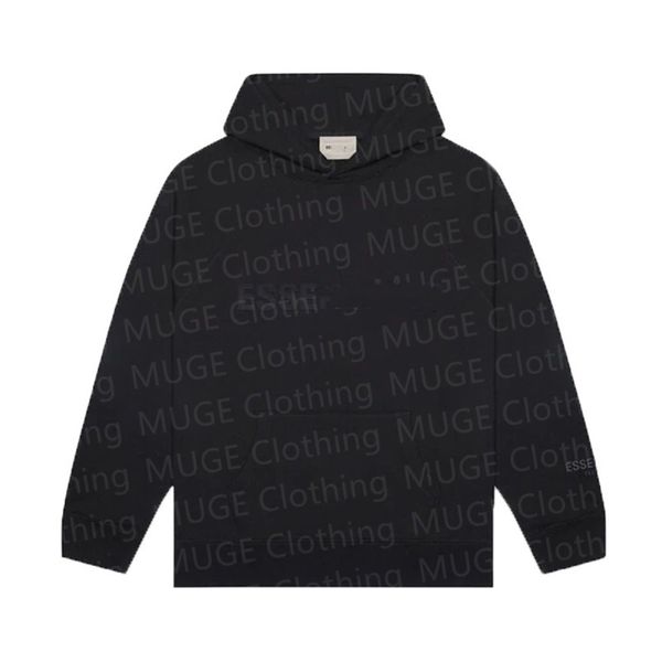 

Hoodie Essentialshoodie 3D silicone letters Hoodies Hoody Printed Letter Pullover Couples Sweatshirts Jumpers Top Quality Hip Hop Essentialsweatshirts, #2 black pants