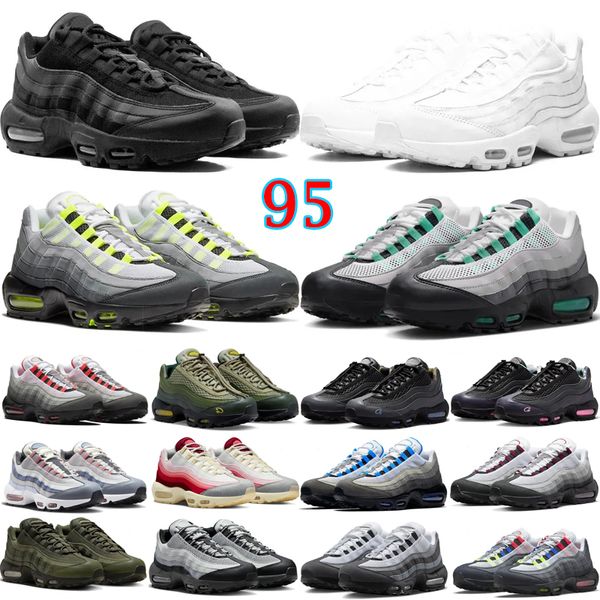 

Neon max 95 95s running shoes for men women designer sneakers Hyper Turquoise triple black white Red Gutta olive Green mens womens outdoor sports trainers, Purple