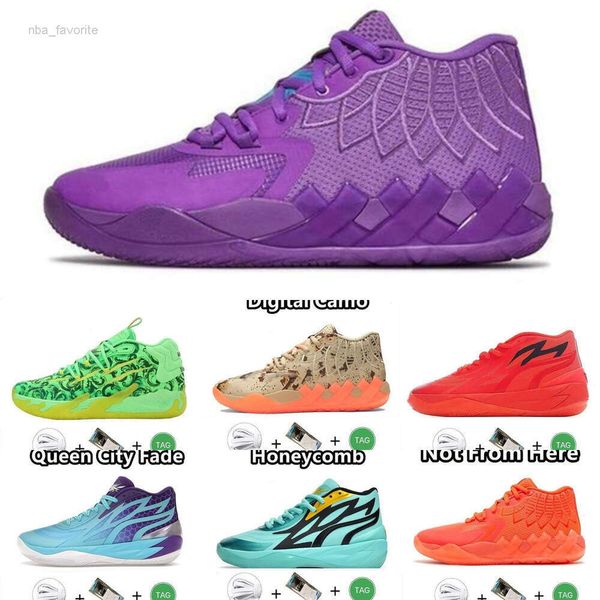 

mens basketball Ball Lamelo 1 02 Basketball Shoes And Rock Ridge Red Queen Not From Here Lo Ufo Buzz City Black Blast Mens Trainers Sports, Blue