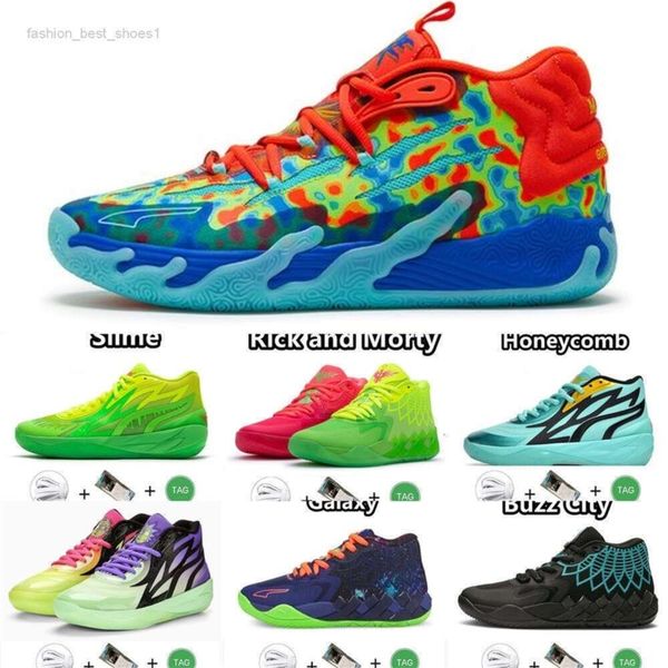 

Sports Ball Lamelo Men Basketball Shoes Rick And Morty Rock Ridge Red Queen Not From Here Lo Ufo Buzz City Black Blast Mens Train 2024, Green