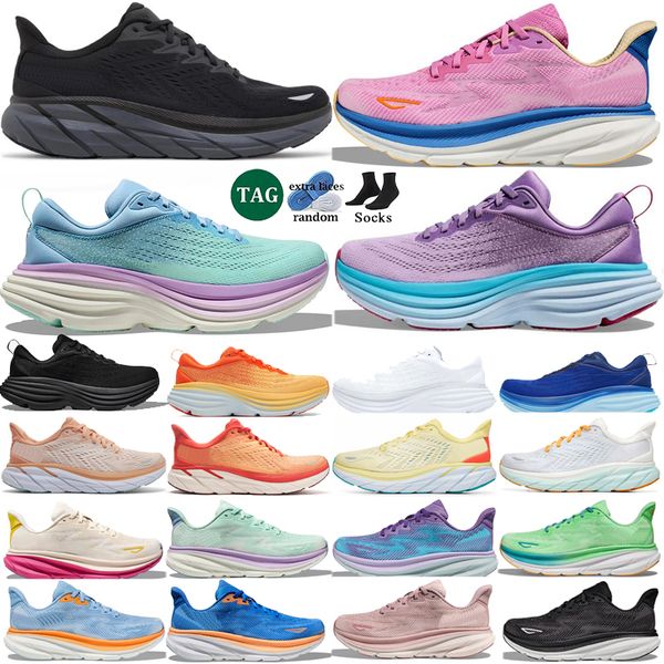 

Clifton 8 Running Shoe Shoes Womens Clifton 9 Bondi 8 Trainers Summer Triple White Black Peach Whip Light Blue Sports Outdoor Shoes Sneakers, Color 12