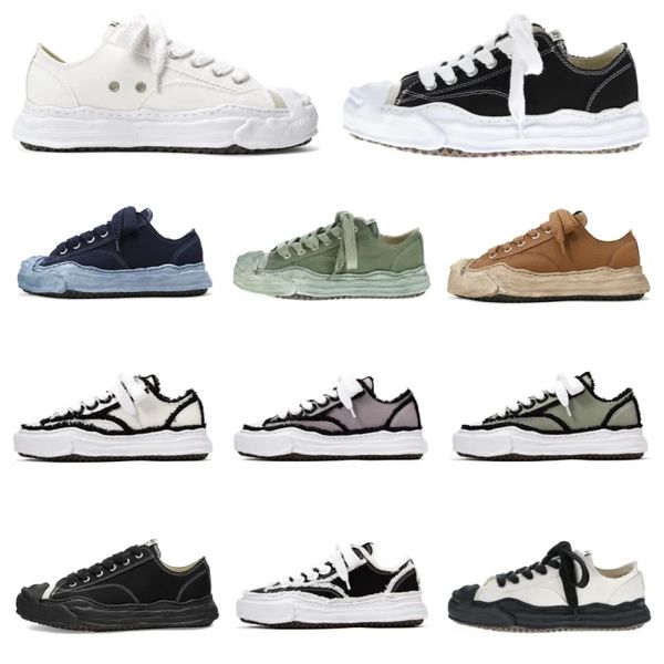 

Maison Mihara Yasuhiro Peterson OG Sole Low Cut Men Women Designer Shoes Casual MMY Black White Canvas Shoes fashion luxury designer trainers, Shoes box