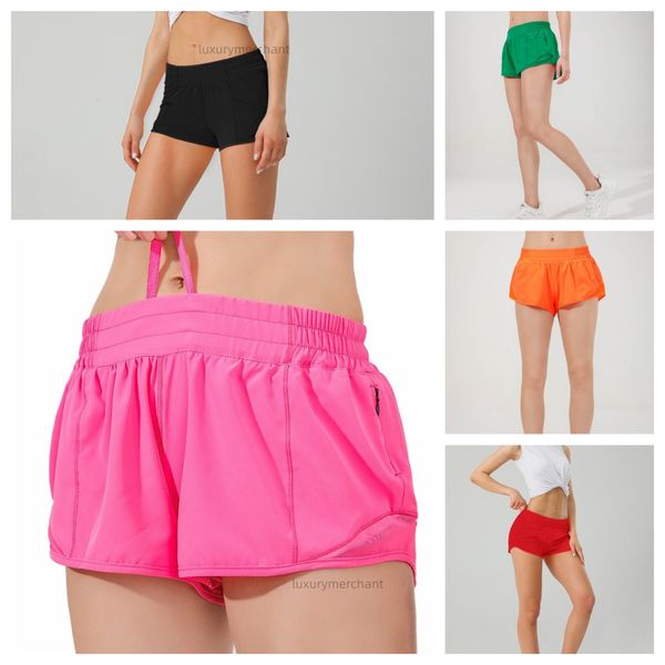 

Sports Ll Shorts Hotly Hot Double Fake Two Pieces Running Fiess Yoga High Waist Quick Dry