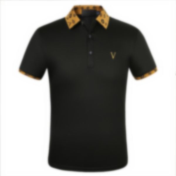 

High Quality Spring Luxury T-Shirt Designer Polo Shirts High Street Embroidery small Printing Clothing Mens Brand Polo Shirt, #1