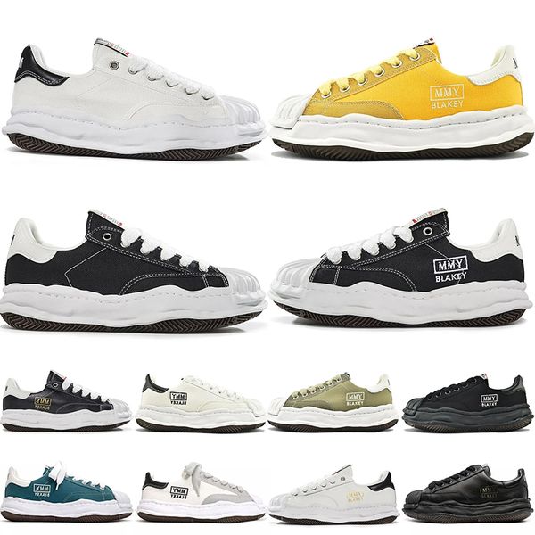 

MMY maison mihara yasuhiro Classic shoes mens trainers women OG Sole Canvas Low sneakers Black White Yellow Green trainers sports Outdoor Shoes, Color 3
