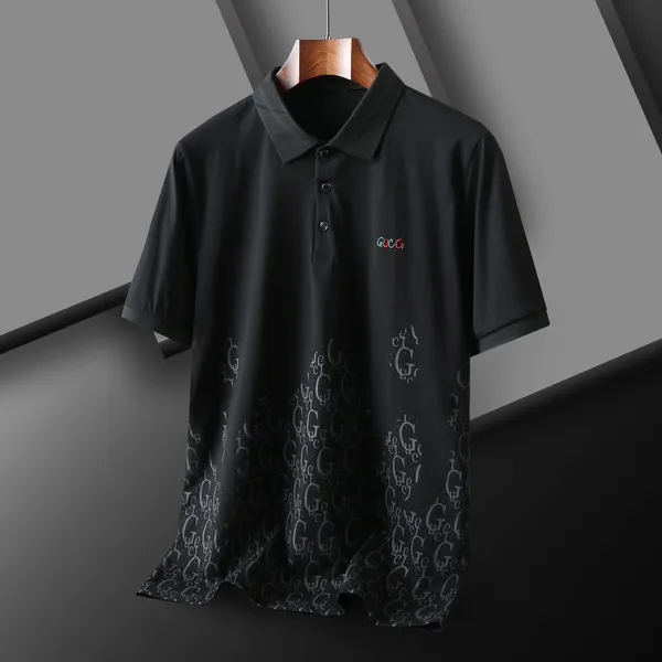 

polos T-shirt short sleeve designer summer 2024 new polo shirt high-end casual fashion men's mens polo shirt stitching sleeve 100% cotton, #3
