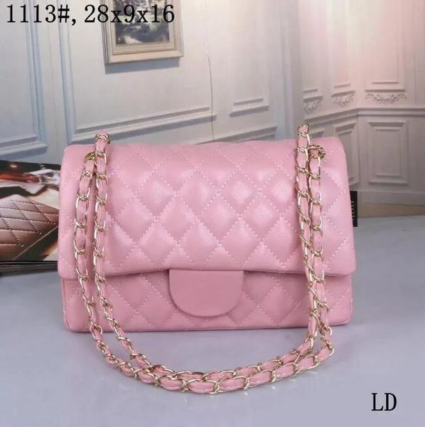 

10A Designer women's handbag Custom brand Toth Women's leather Gold chain crossbody bag Black white Pink bag Brand single shoulder crossbody bag, Red