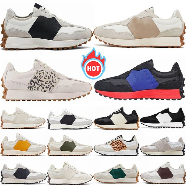 

New 327 Designer Casual Shoes Sea Sallt Moonbeam Outerspace Driftwood Black White Gum Energy Red Sneakers mens Shoes sport 36-45, Color 6