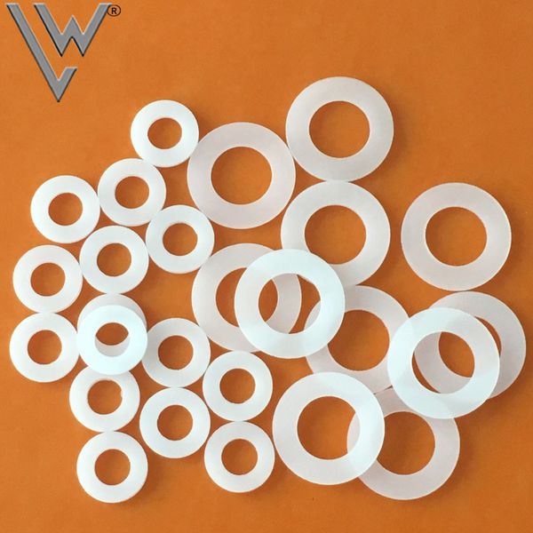 

wholesale of white nylon gasket accessories by manufacturers, plastic PA6 semi transparent gaskets, high-temperature resistant insulation mesons