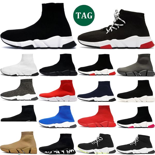 

Designer Socks shoes Casual Platform Men Mens Woman Shiny Knit Speed 2.0 1.0 Trainer Runner Sneaker black Sock Shoe Womens Sneakers Speeds Booties, Color 13