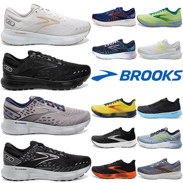 

2024 New Brooks Running Shoes for Men Women Glycerin 20 Designer Sneakers Hyperion Tempo Triple Black White Navy Blue Grey Mens Womens Outdoor Sports Trainers, Item#1